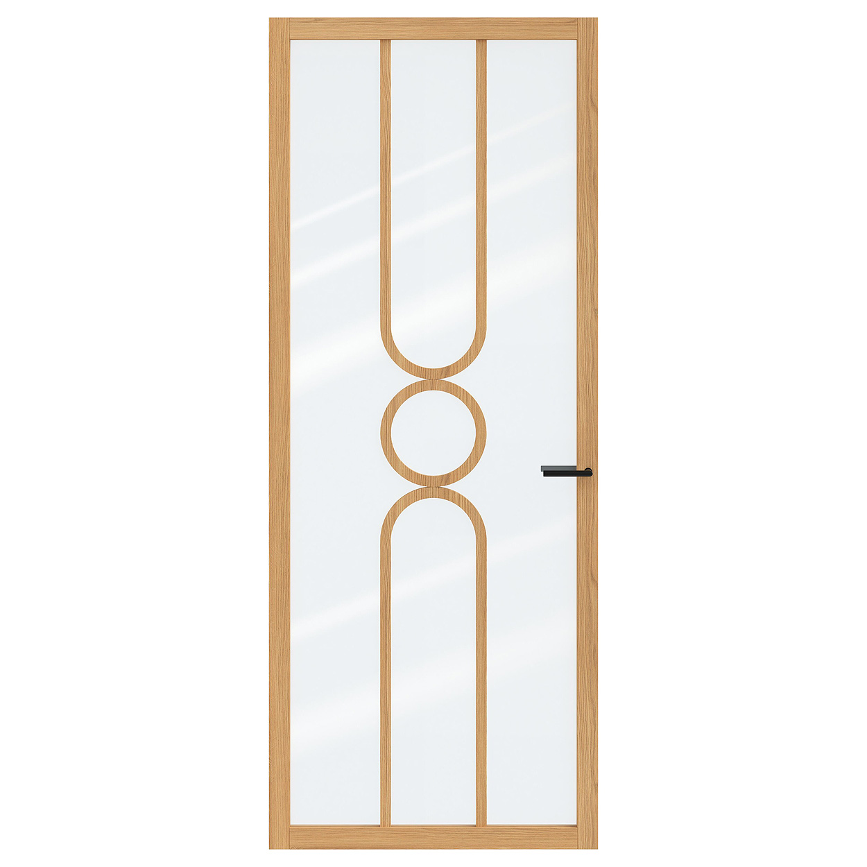 Binnendeur Skantrae SSL 14821 Blank Glas Natural Oak